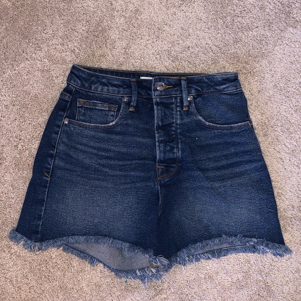 High waisted denim shorts